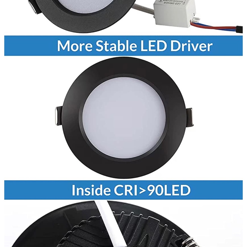RV Boat Recessed Ceiling Light,4 Pack - Picture 4 of 6